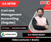 CA Inter Cost and Management Accounting (Regular) Video Lectures by CA Vinod Reddy (Google Drive, Unlimited Validity, 1.5 Times)